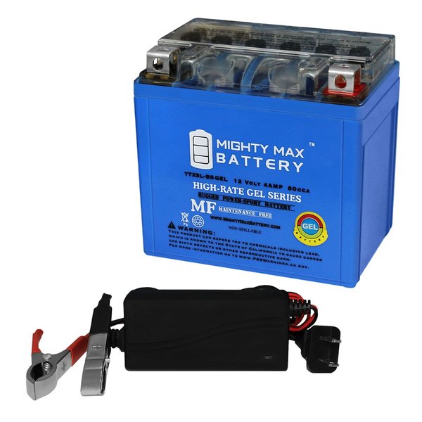 Mighty Max Battery GEL Replacement Battery for CPI Popcorn 25 03-05 With 12V 1Amp Charger MAX3958301